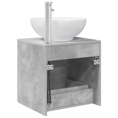 vidaXL Wall-Mounted Sink Vanity Concrete Grey 49.5 x 44.5 x 66.5 cm