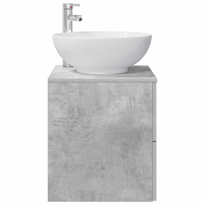 vidaXL Wall-Mounted Sink Vanity Concrete Grey 49.5 x 44.5 x 66.5 cm