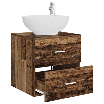 vidaXL Wall-Mounted Sink Vanity Old Wood 49.5 x 44.5 x 66.5 cm
