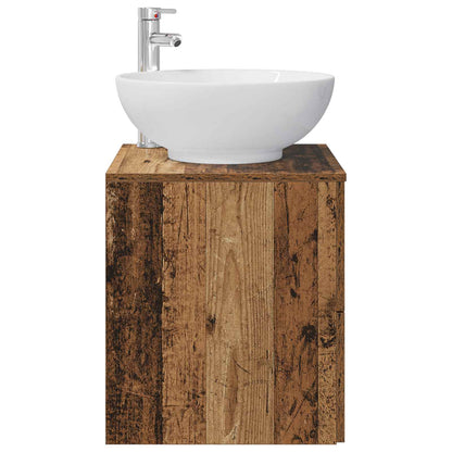 vidaXL Wall-Mounted Sink Vanity Old Wood 49.5 x 44.5 x 66.5 cm