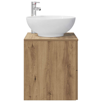 vidaXL Wall-Mounted Sink Vanity Artisan Oak 49.5 x 44.5 x 66.5 cm