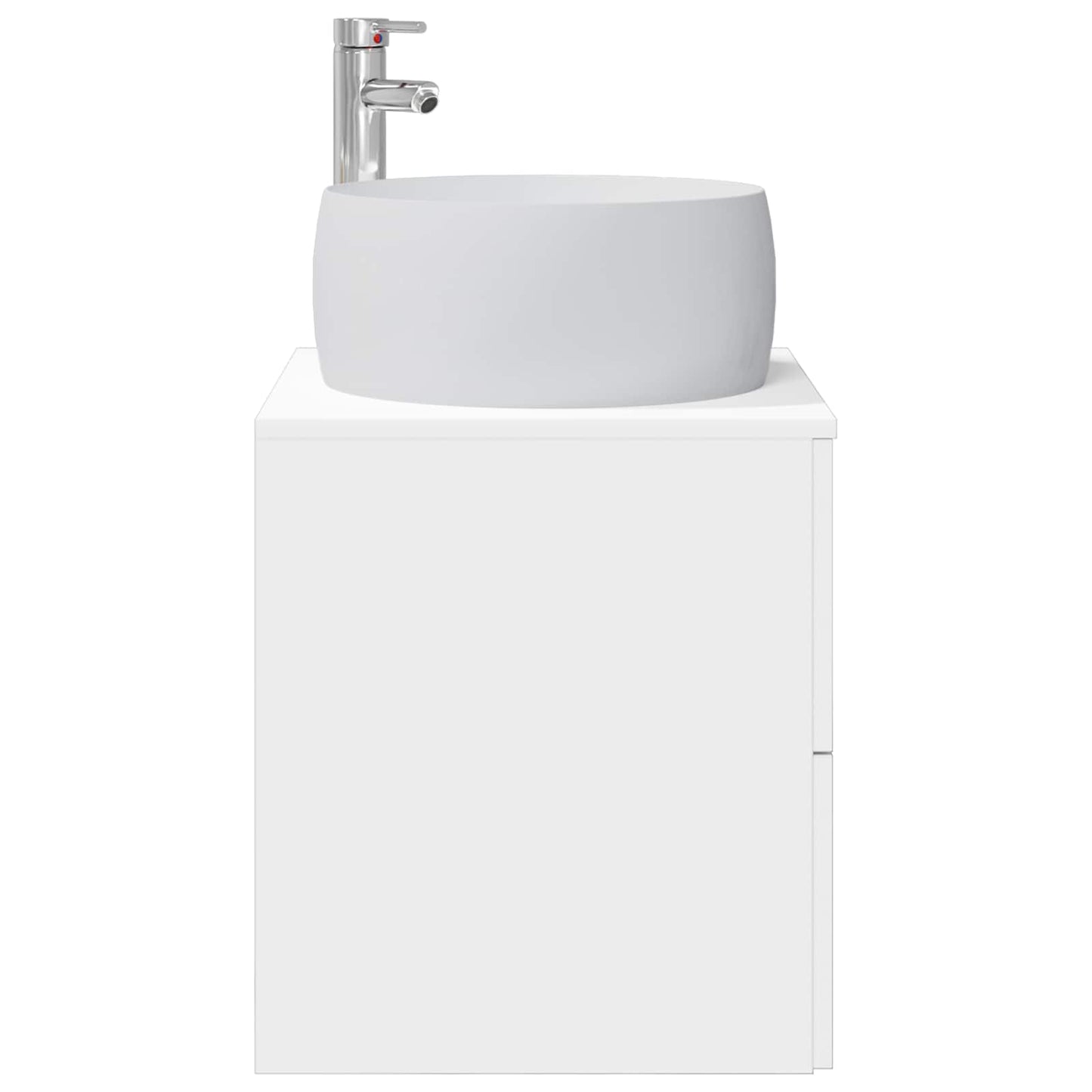 vidaXL Wall-Mounted Sink Vanity White 49.5 x 44.5 x 66 cm