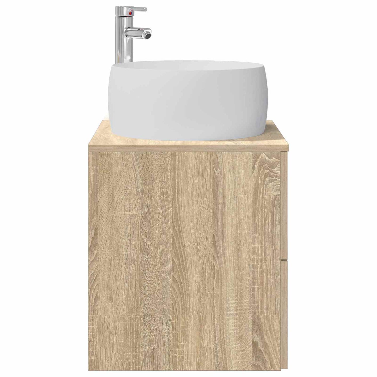 vidaXL Wall-Mounted Sink Vanity Sonoma Oak 49.5 x 44.5 x 66 cm