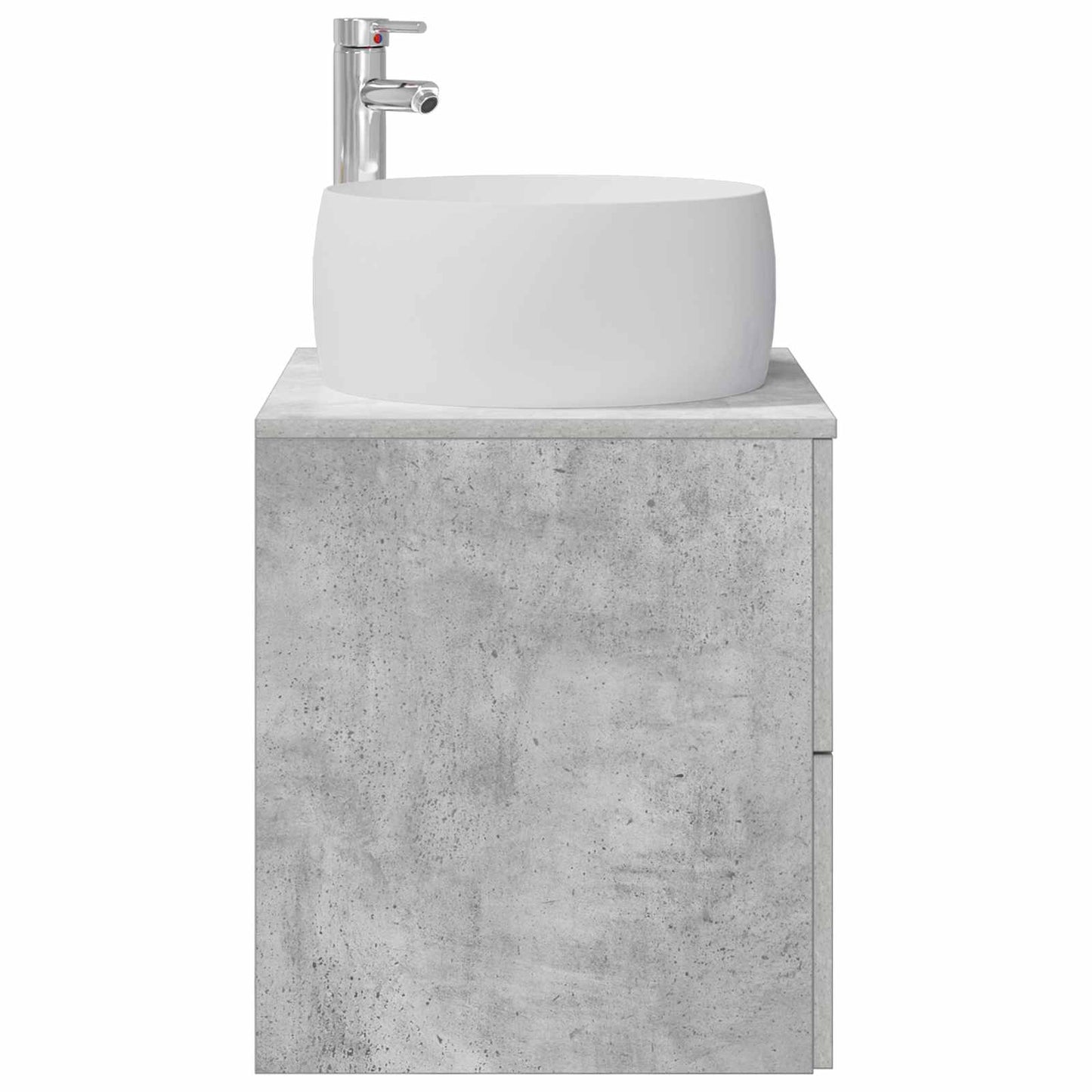 vidaXL Wall-Mounted Sink Vanity Concrete Grey 49.5 x 44.5 x 66 cm
