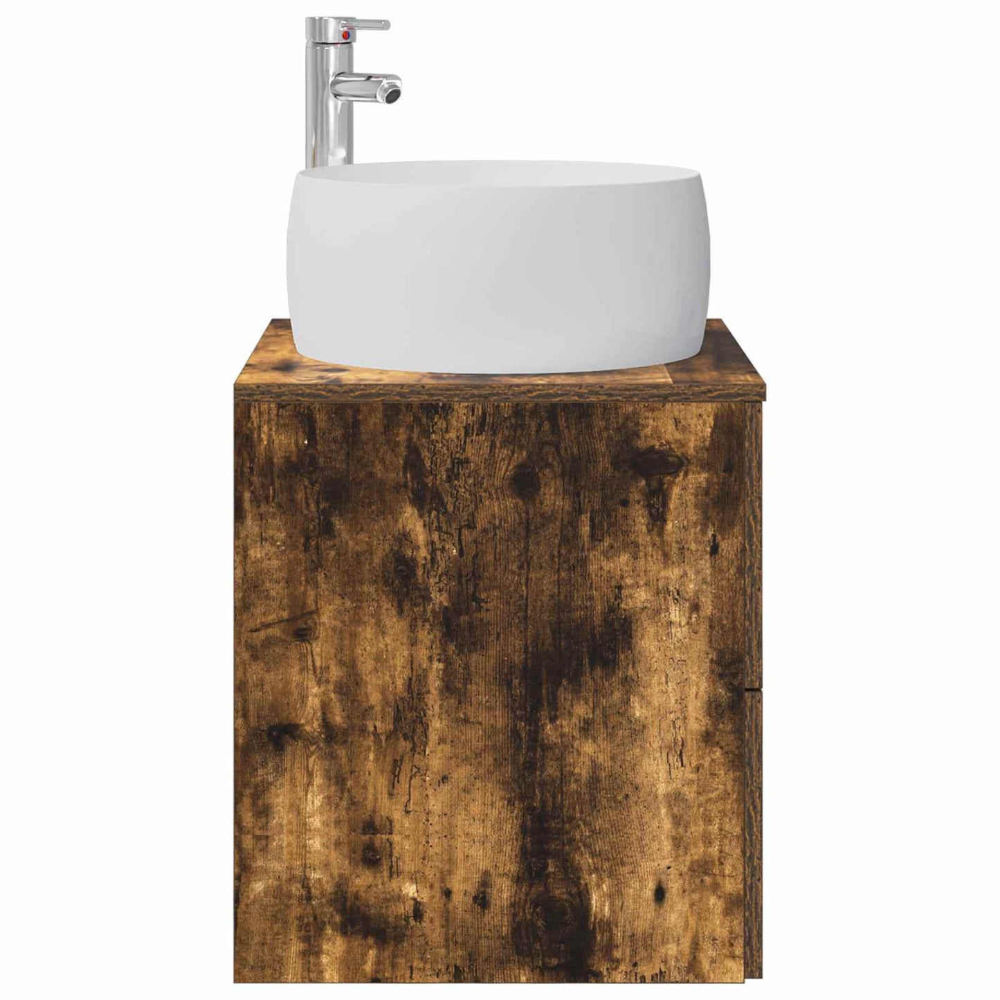 vidaXL Wall-Mounted Sink Vanity Smoked Oak 49.5 x 44.5 x 66 cm