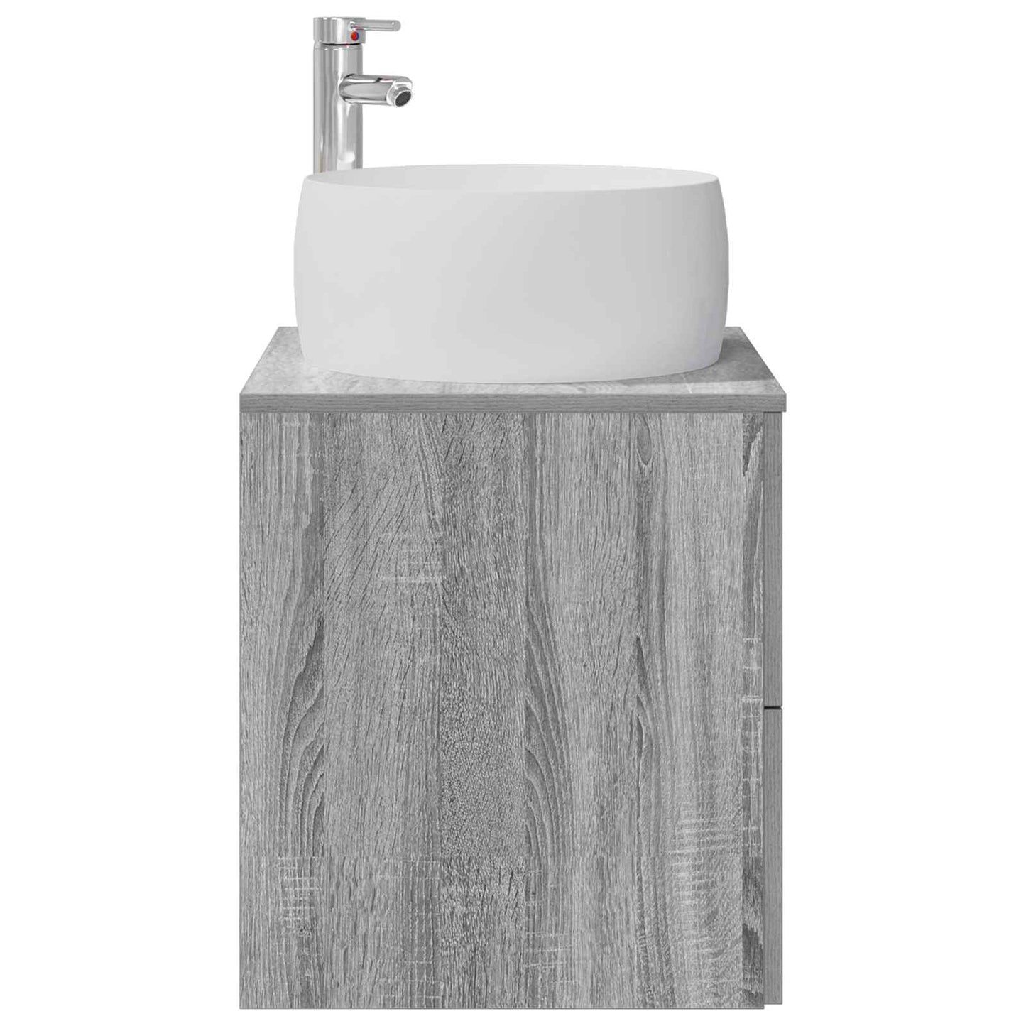 vidaXL Wall-Mounted Sink Vanity Grey Sonoma 49.5 x 44.5 x 66 cm