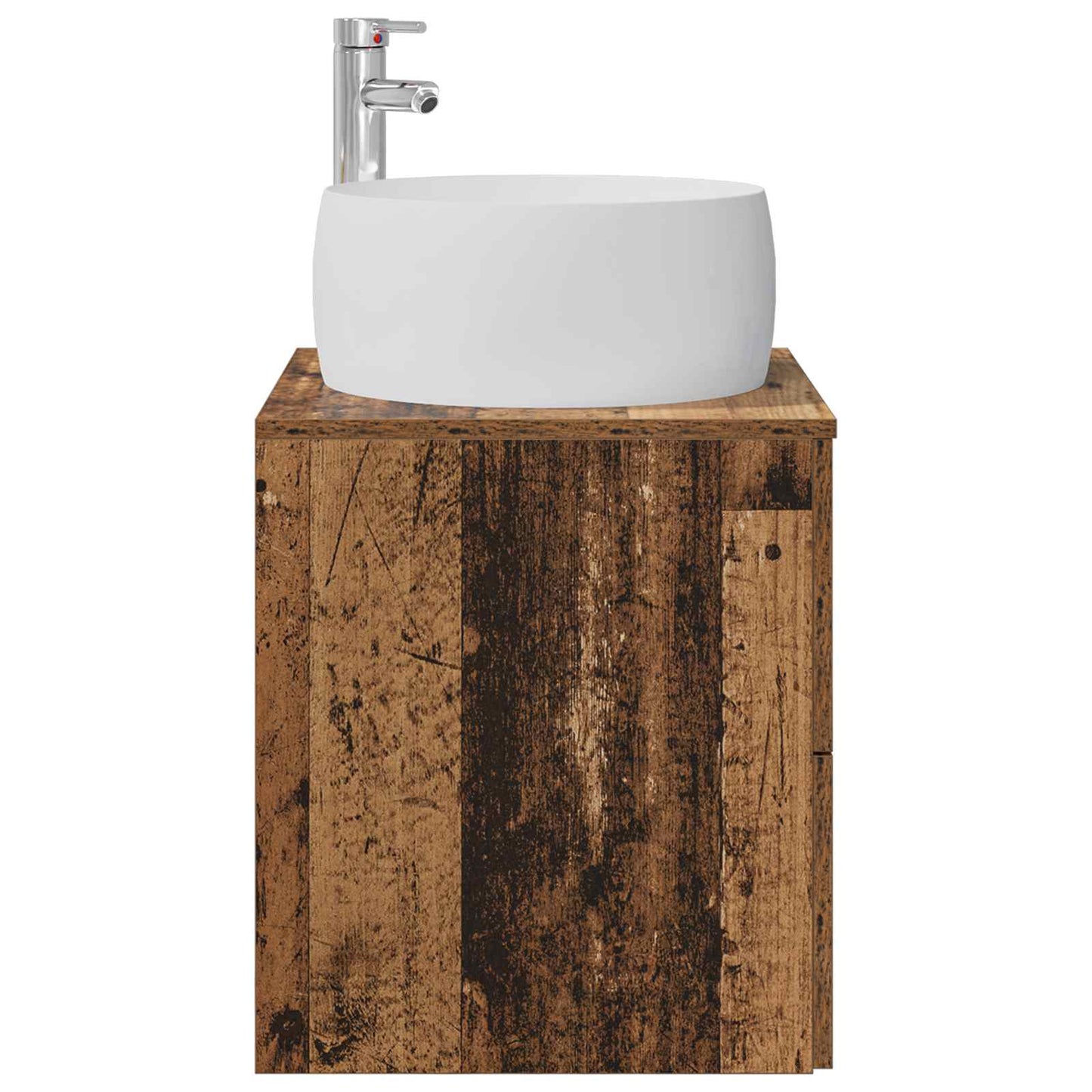 vidaXL Wall-Mounted Sink Vanity Old Wood 49.5 x 44.5 x 66 cm