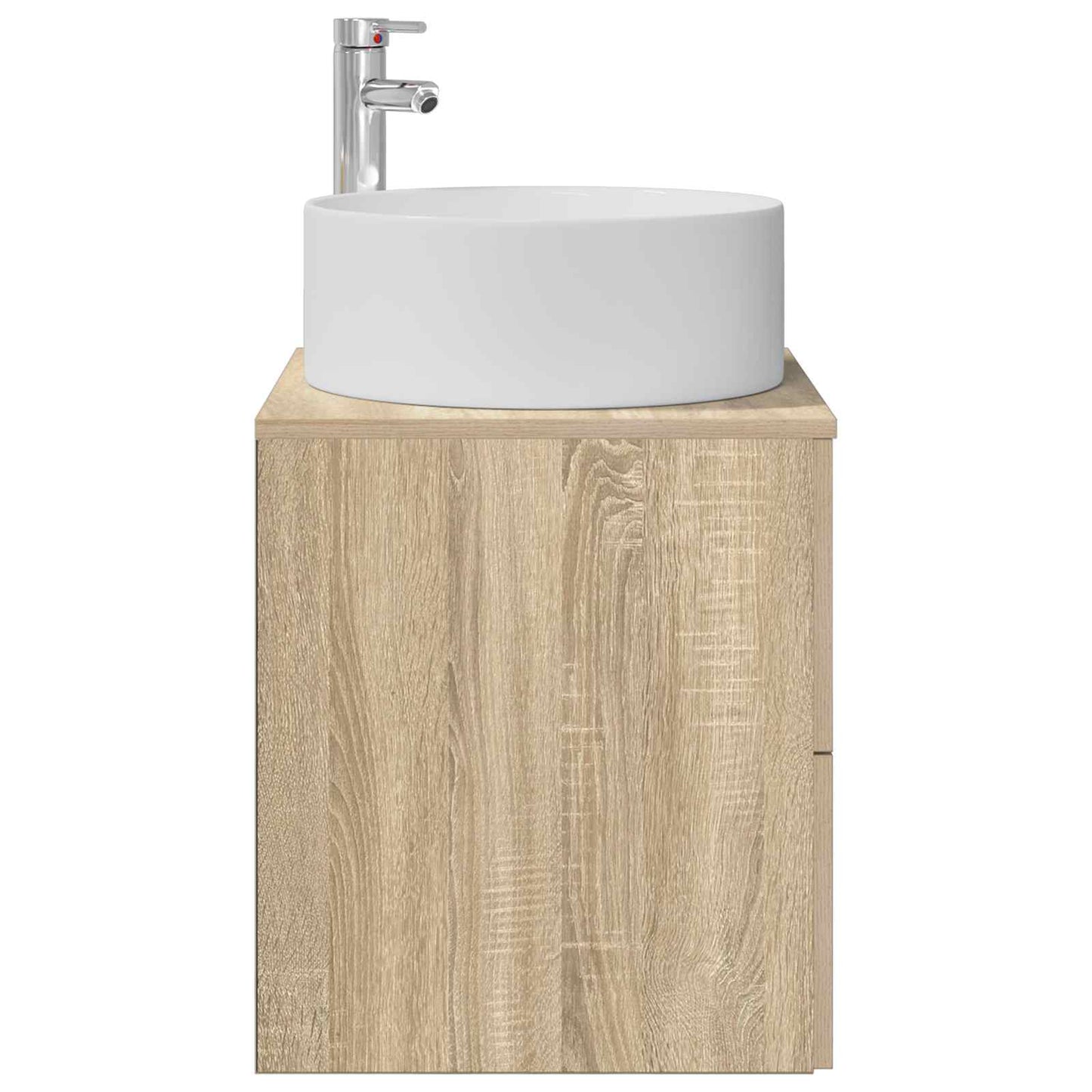 vidaXL Wall-Mounted Sink Vanity Sonoma Oak 49.5 x 44.5 x 65.5 cm