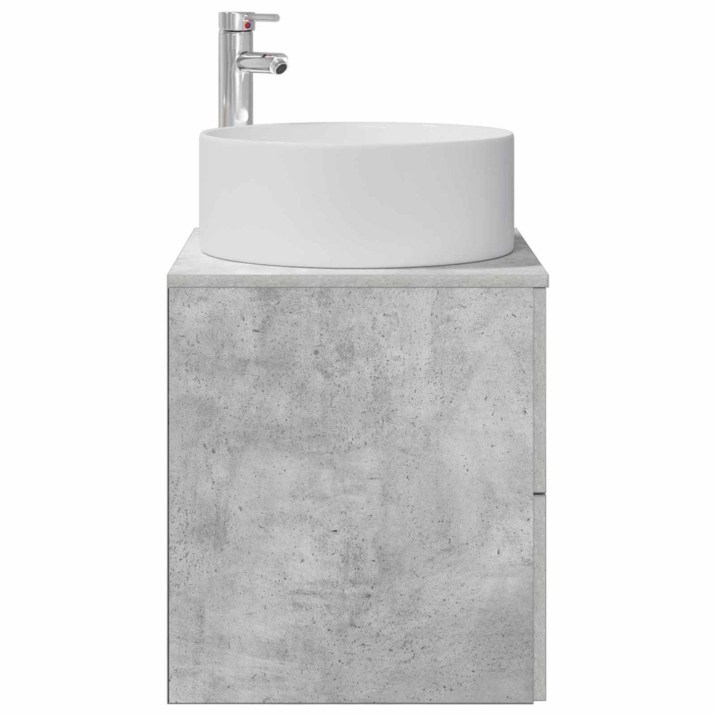 vidaXL Wall-Mounted Sink Vanity Concrete Grey 49.5 x 44.5 x 65.5 cm