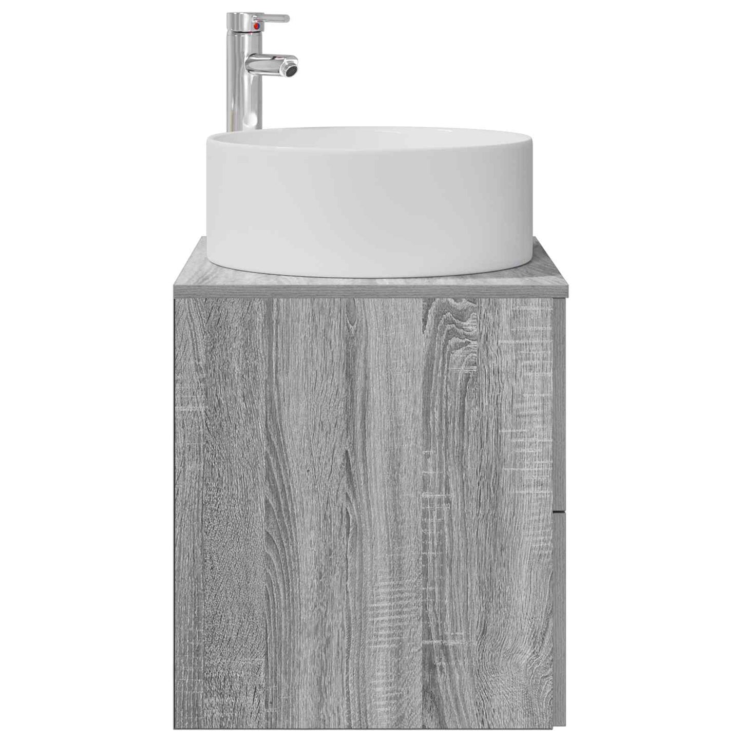 vidaXL Wall-Mounted Sink Vanity Grey Sonoma 49.5 x 44.5 x 65.5 cm