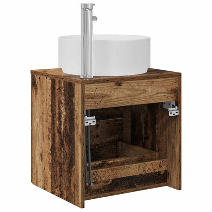vidaXL Wall-Mounted Sink Vanity Old Wood 49.5 x 44.5 x 65.5 cm