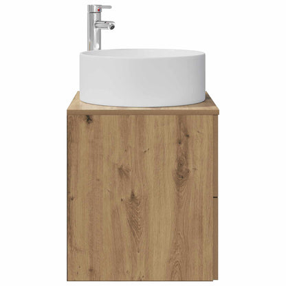 vidaXL Wall-Mounted Sink Vanity Artisan Oak 49.5 x 44.5 x 65.5 cm