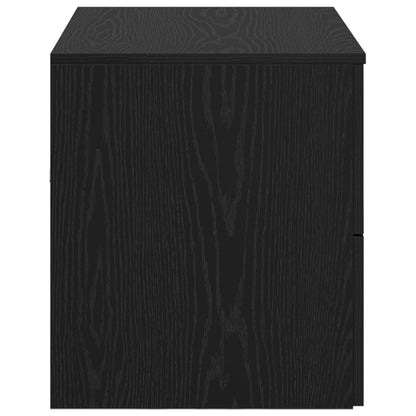 vidaXL Wall-Mounted Bathroom Cabinet Black Oak 62.5 x 44.5 x 50 cm