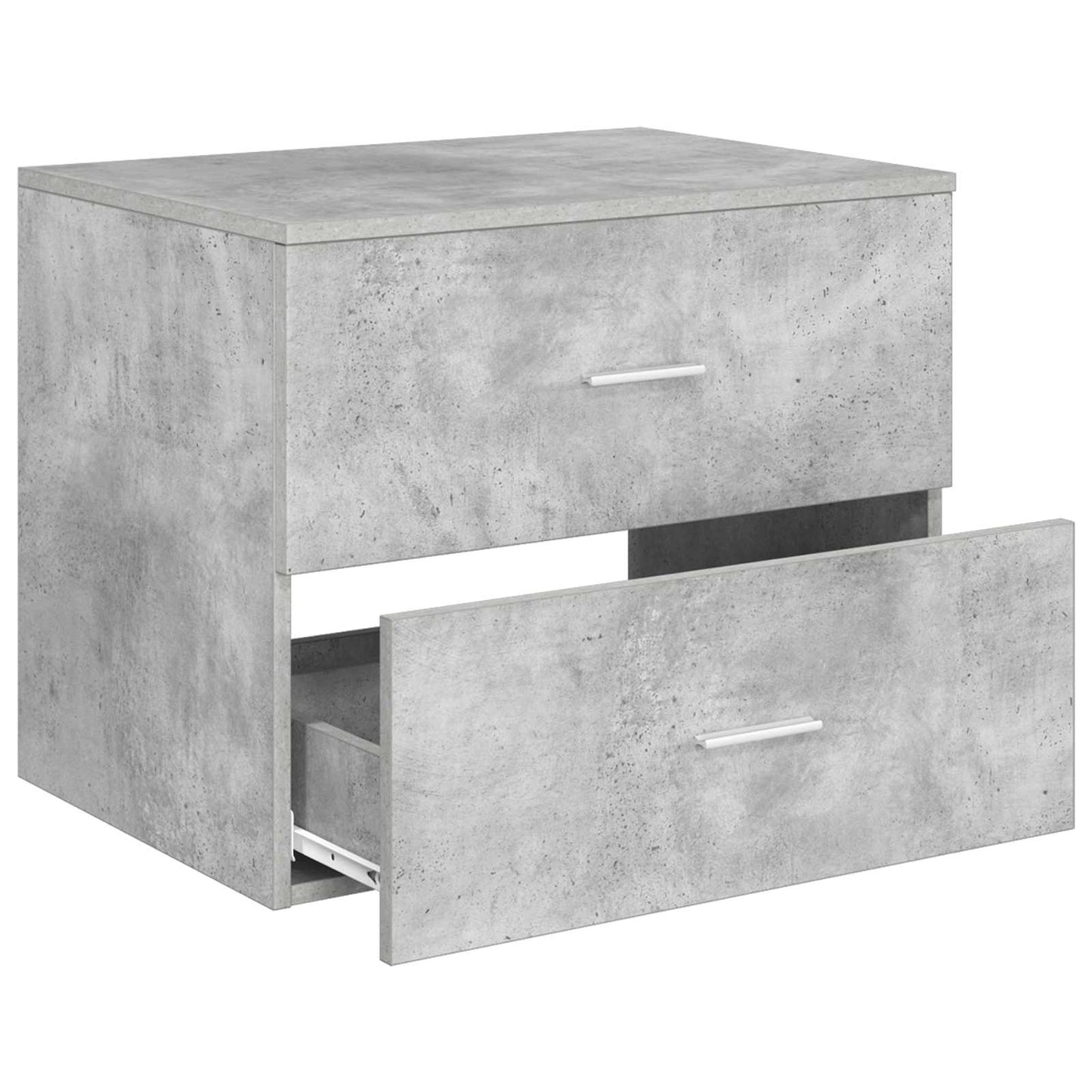 vidaXL Wall-Mounted Bathroom Cabinet Concrete Grey 62.5 x 44.5 x 50 cm