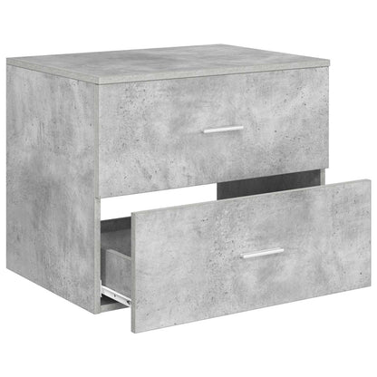 vidaXL Wall-Mounted Bathroom Cabinet Concrete Grey 62.5 x 44.5 x 50 cm