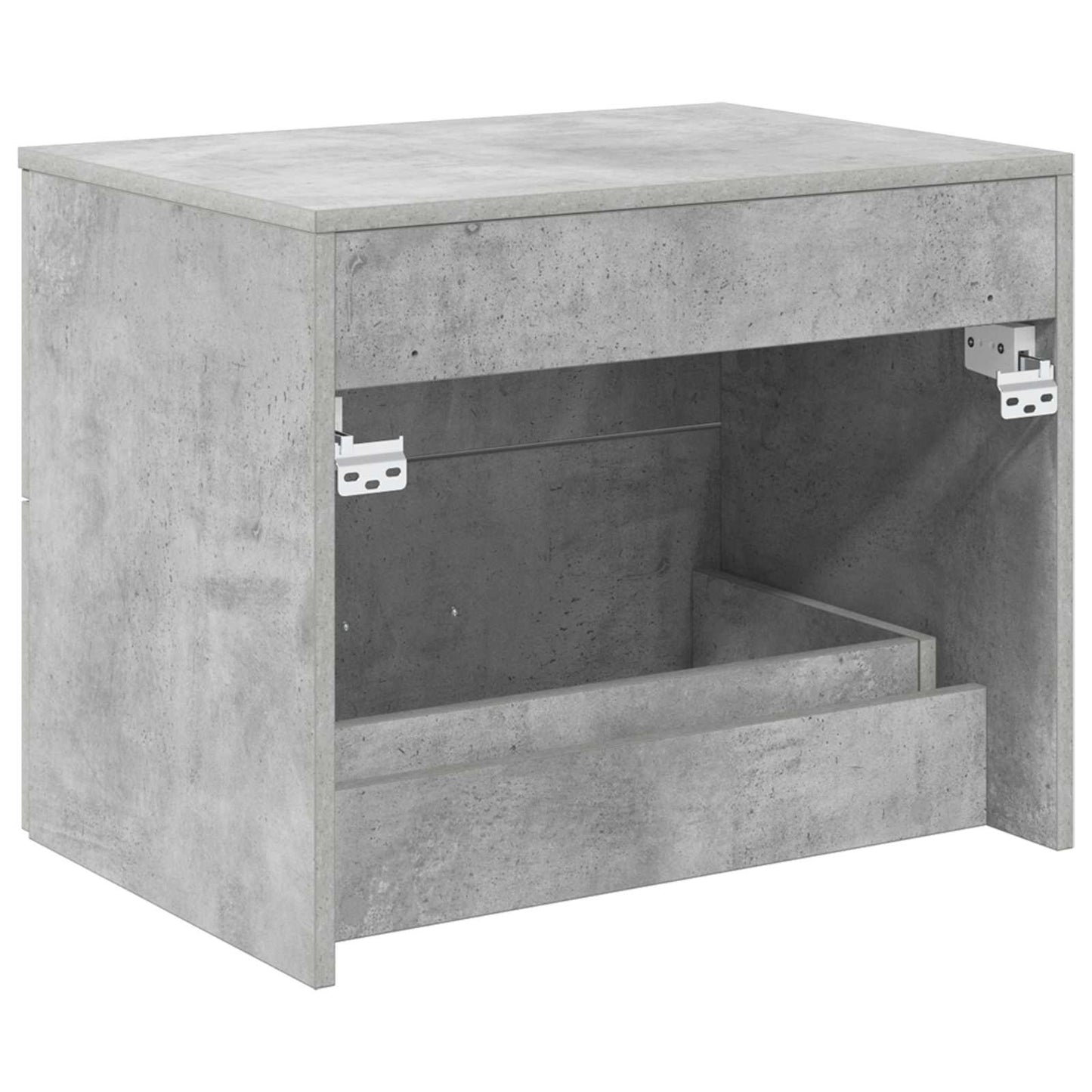 vidaXL Wall-Mounted Bathroom Cabinet Concrete Grey 62.5 x 44.5 x 50 cm