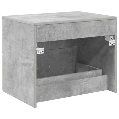vidaXL Wall-Mounted Bathroom Cabinet Concrete Grey 62.5 x 44.5 x 50 cm