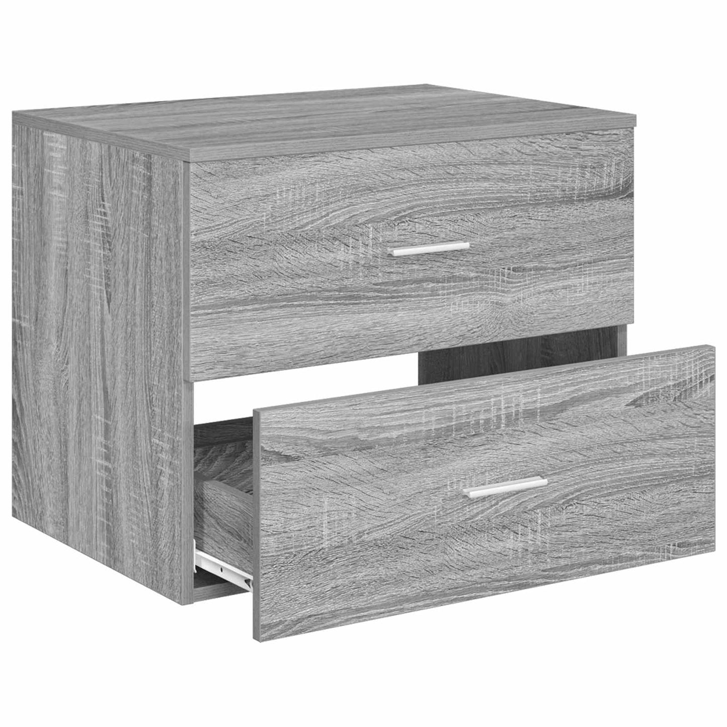 vidaXL Wall-Mounted Bathroom Cabinet Grey Sonoma 62.5 x 44.5 x 50 cm
