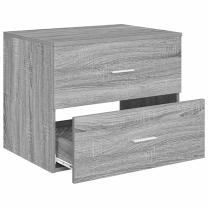 vidaXL Wall-Mounted Bathroom Cabinet Grey Sonoma 62.5 x 44.5 x 50 cm