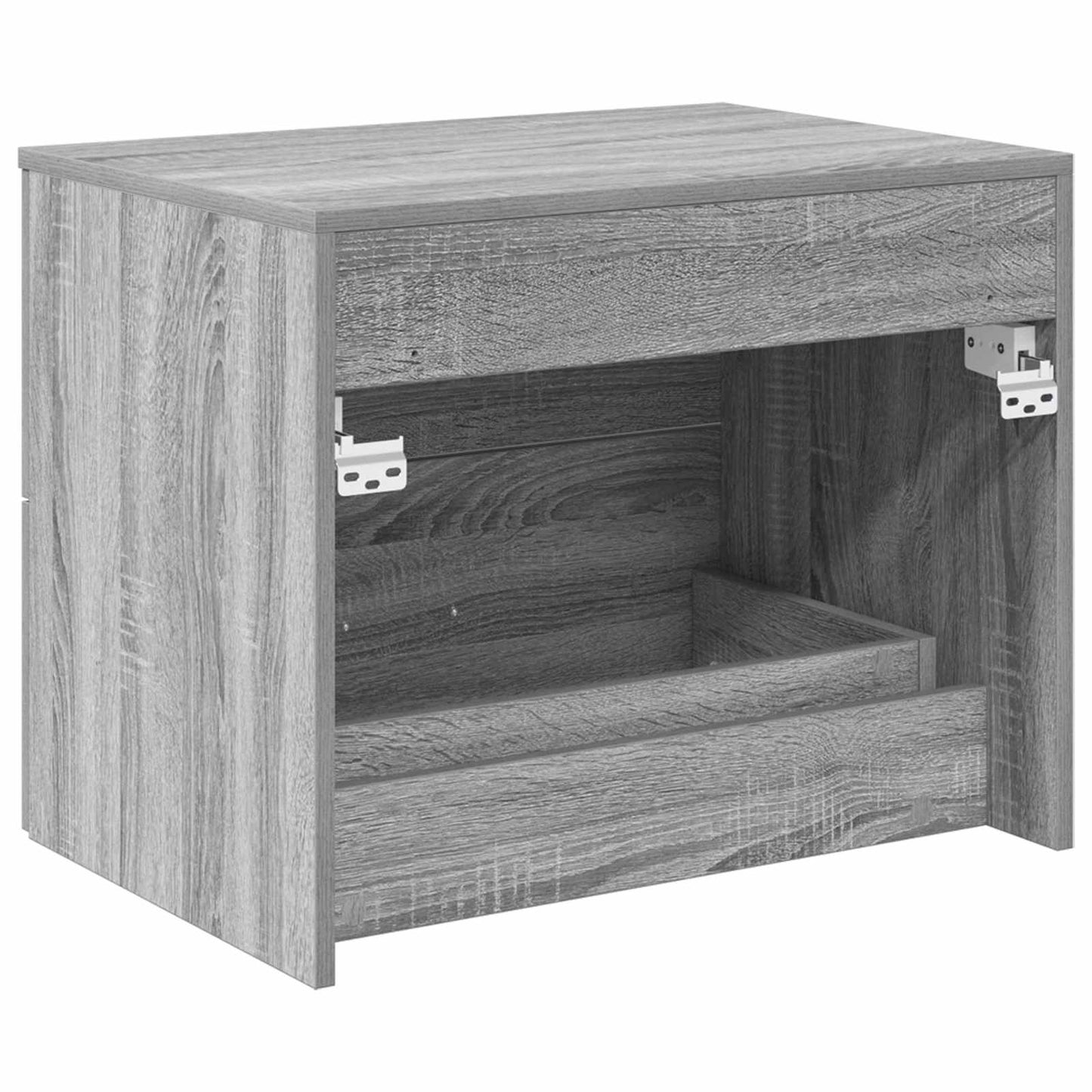 vidaXL Wall-Mounted Bathroom Cabinet Grey Sonoma 62.5 x 44.5 x 50 cm