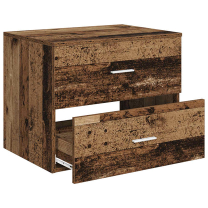 vidaXL Wall-Mounted Bathroom Cabinet Old Wood 62.5 x 44.5 x 50 cm