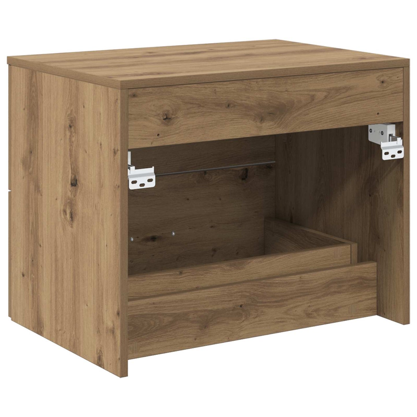 vidaXL Wall-Mounted Bathroom Cabinet Artisan Oak 62.5 x 44.5 x 50 cm
