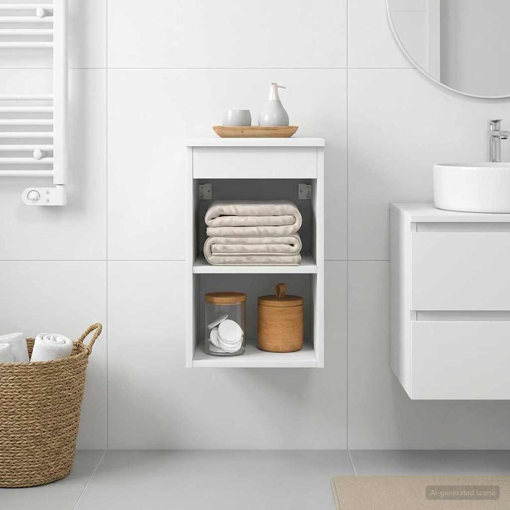 vidaXL Bathroom Cabinet In-between White 30 x 35 x 50 cm