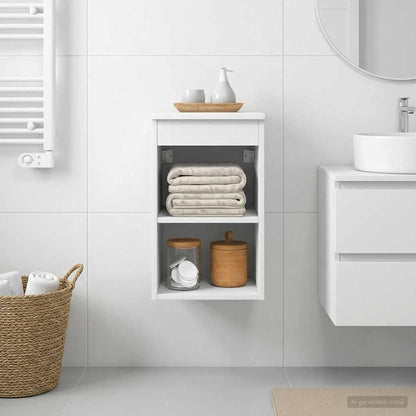 vidaXL Bathroom Cabinet In-between White 30 x 35 x 50 cm