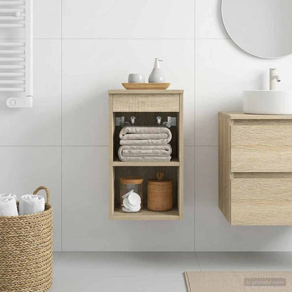 vidaXL Bathroom Cabinet In-between Sonoma Oak 30 x 35 x 50 cm