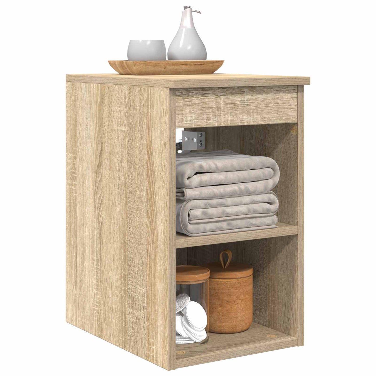 vidaXL Bathroom Cabinet In-between Sonoma Oak 30 x 35 x 50 cm