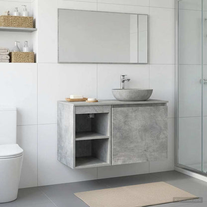 vidaXL Bathroom Cabinet In-between Concrete Grey 30 x 35 x 50 cm