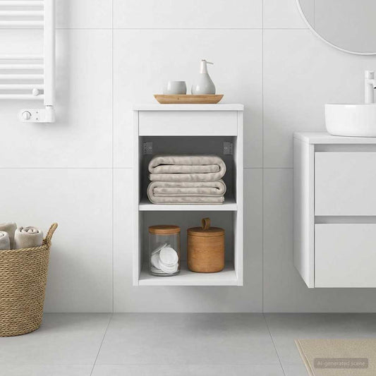 vidaXL Bathroom Cabinet In-between White 30 x 41 x 50 cm