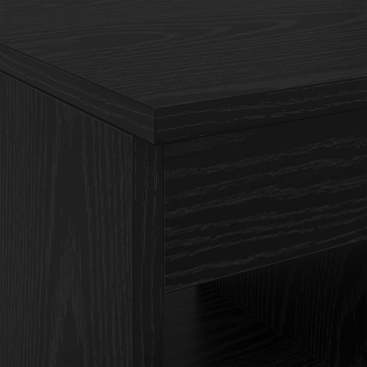 vidaXL Bathroom Cabinet In-between Black Oak 30 x 41 x 50 cm