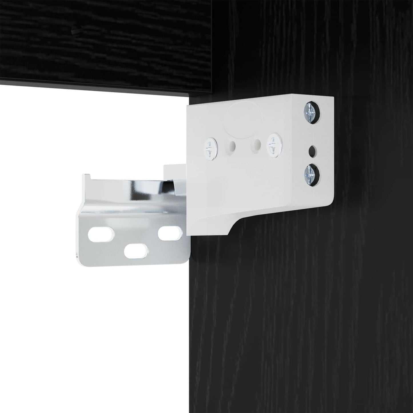 vidaXL Bathroom Cabinet In-between Black Oak 30 x 41 x 50 cm