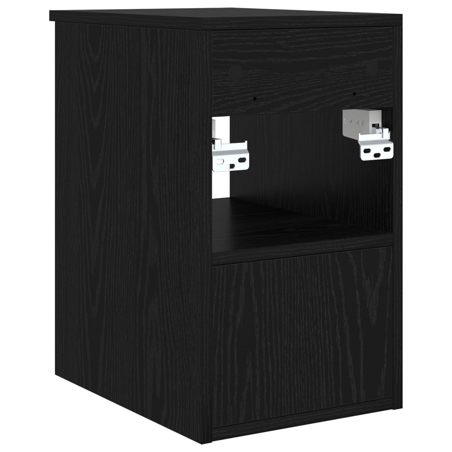 vidaXL Bathroom Cabinet In-between Black Oak 30 x 41 x 50 cm