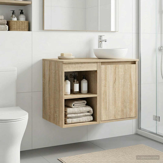 vidaXL Bathroom Cabinet In-between Sonoma Oak 30 x 41 x 50 cm