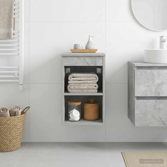 vidaXL Bathroom Cabinet In-between Concrete Grey 30 x 41 x 50 cm