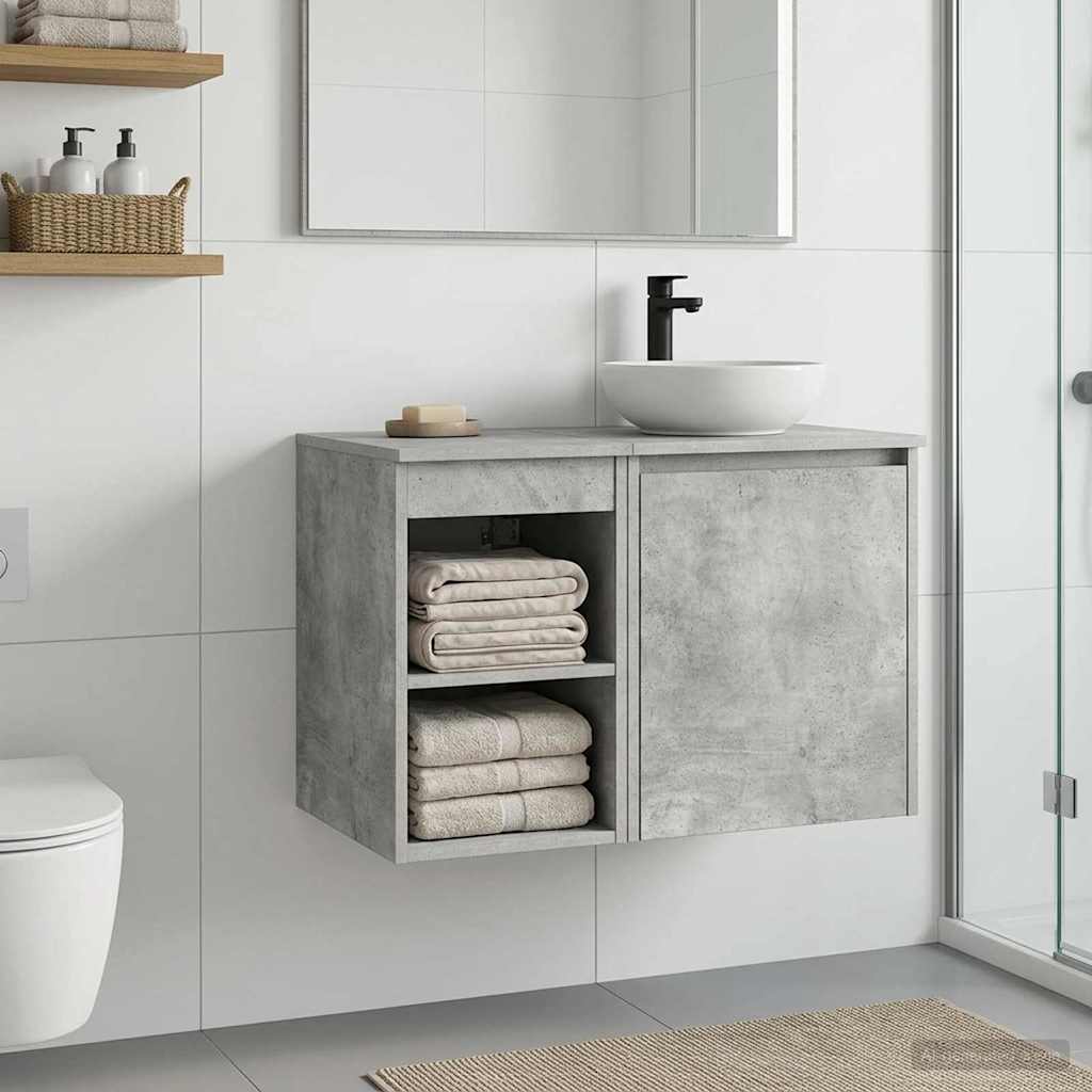 vidaXL Bathroom Cabinet In-between Concrete Grey 30 x 41 x 50 cm