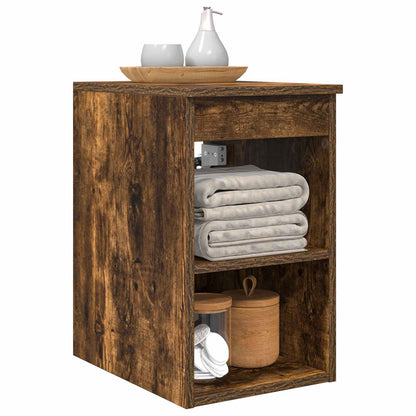 vidaXL Bathroom Cabinet In-between Smoked Oak 30 x 41 x 50 cm