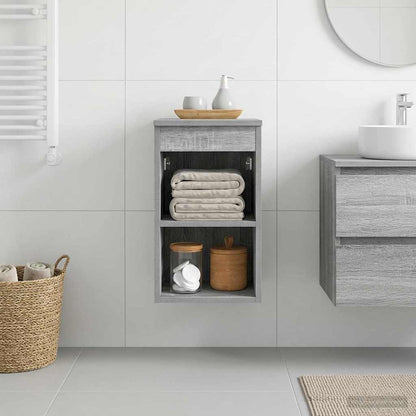 vidaXL Bathroom Cabinet In-between Grey Sonoma 30 x 41 x 50 cm