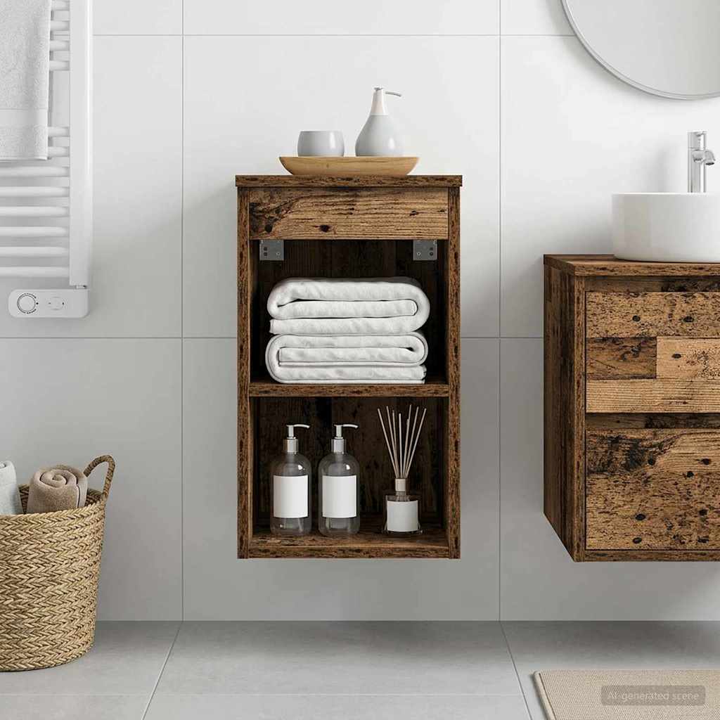 vidaXL Bathroom Cabinet In-between Old Wood 30 x 41 x 50 cm