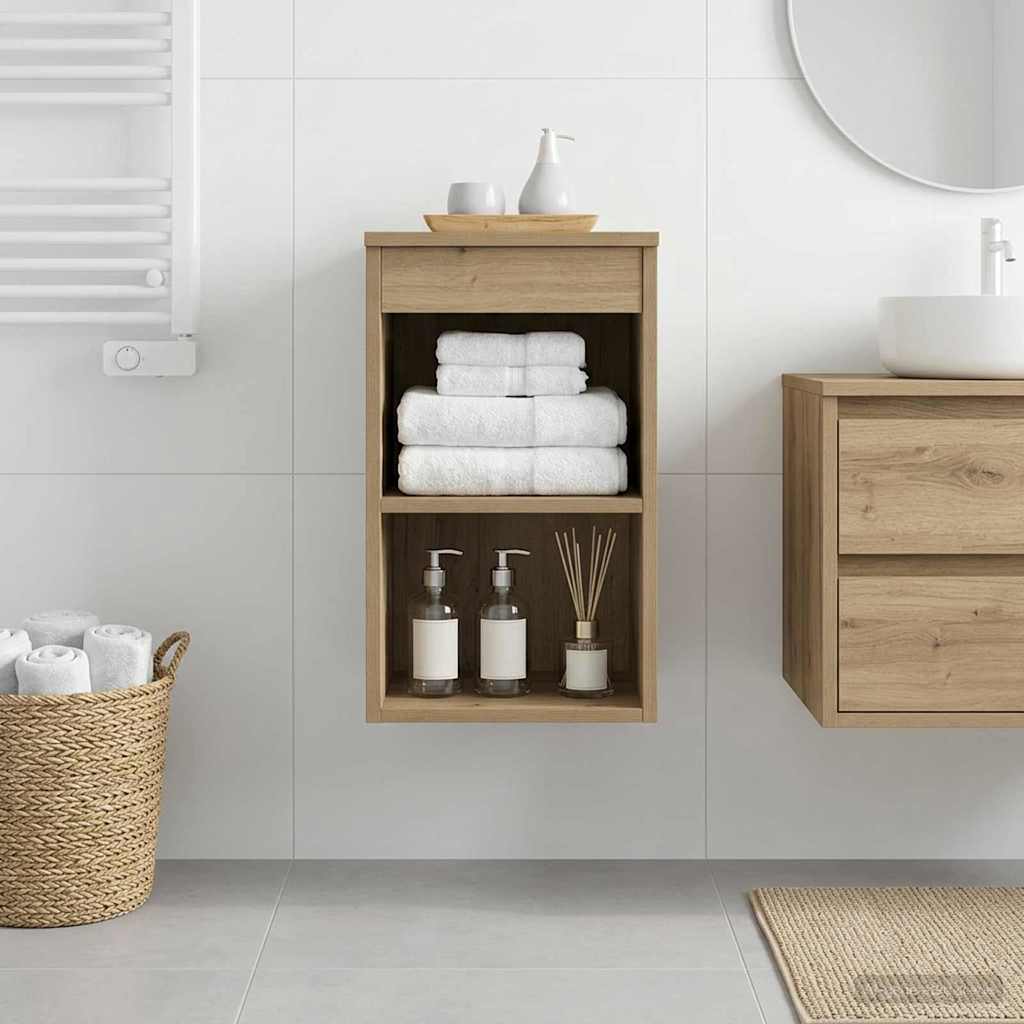 vidaXL Bathroom Cabinet In-between Artisan Oak 30 x 41 x 50 cm