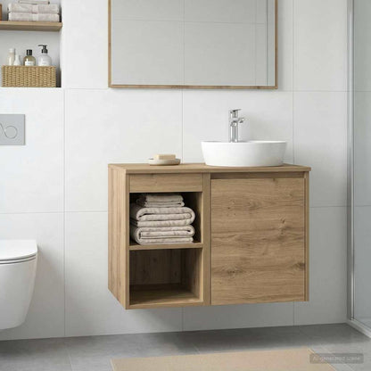 vidaXL Bathroom Cabinet In-between Artisan Oak 30 x 41 x 50 cm
