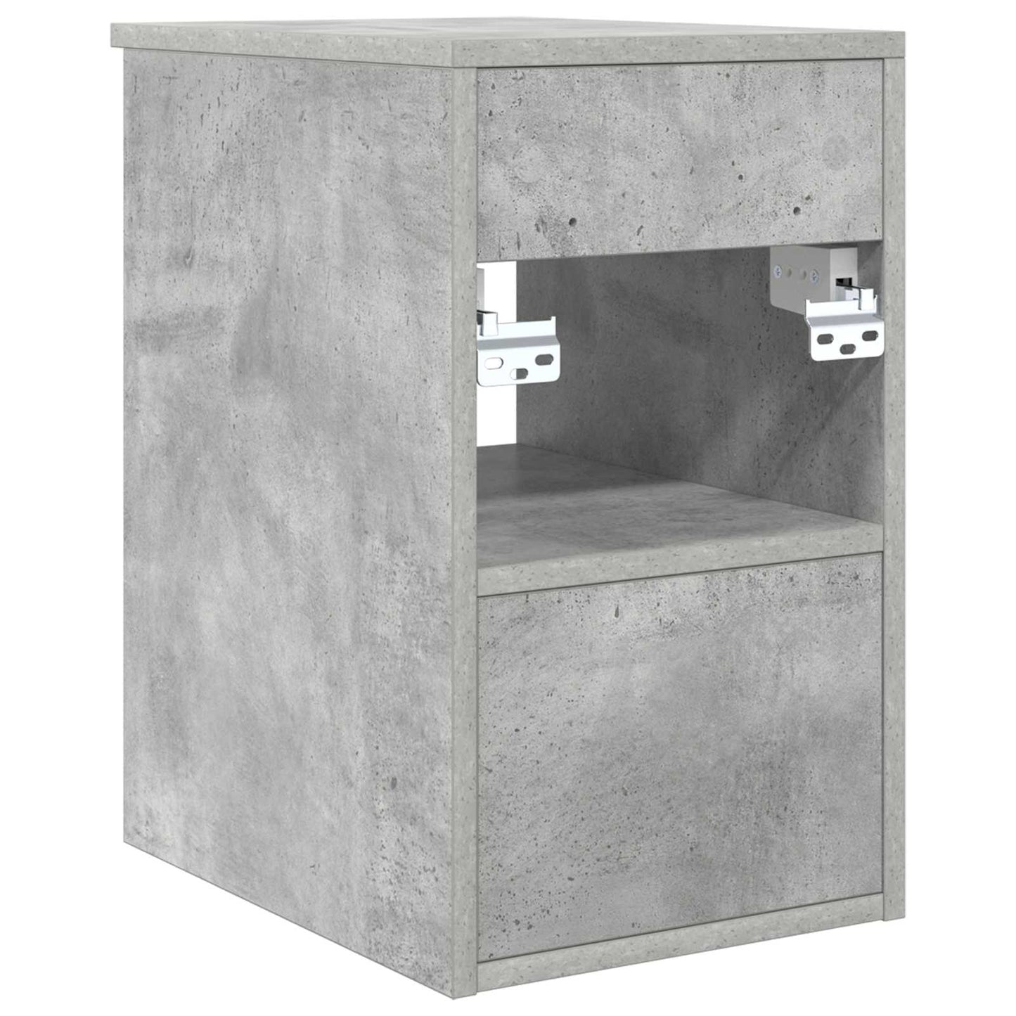 vidaXL Bathroom Cabinet In-between Concrete Grey 30 x 44.5 x 50 cm