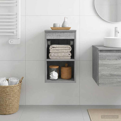 vidaXL Bathroom Cabinet In-between Grey Sonoma 30 x 44.5 x 50 cm