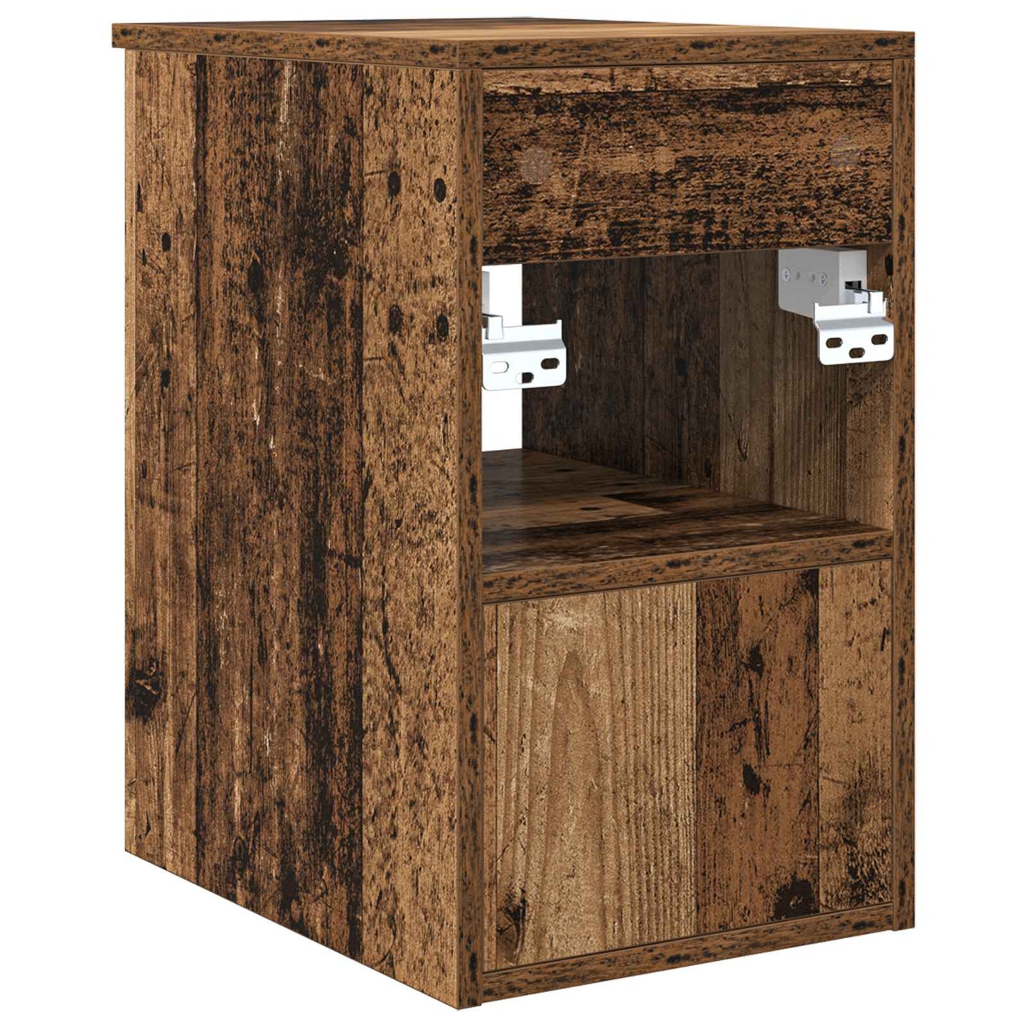 vidaXL Bathroom Cabinet In-between Old Wood 30 x 44.5 x 50 cm
