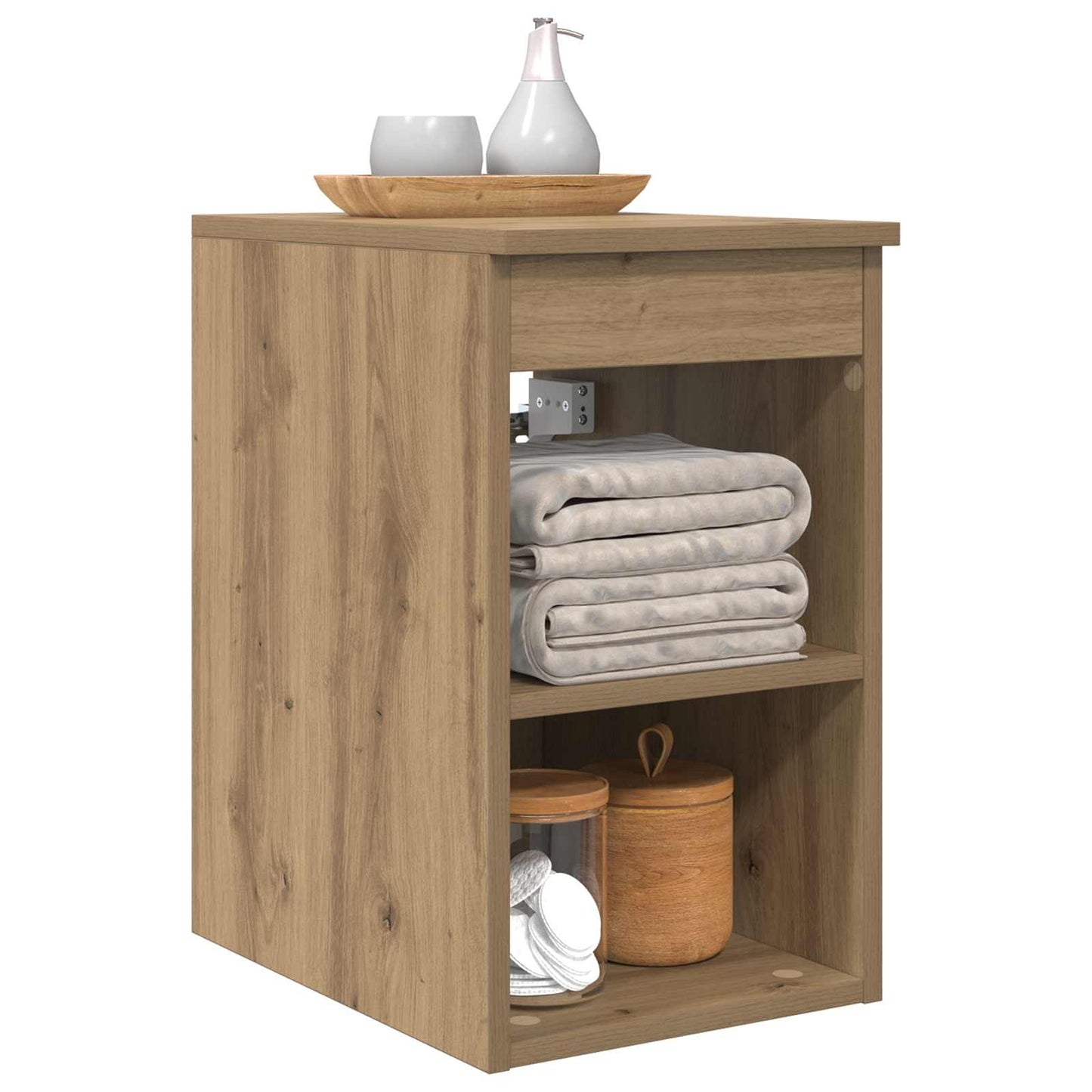 vidaXL Bathroom Cabinet In-between Artisan Oak 30 x 44.5 x 50 cm
