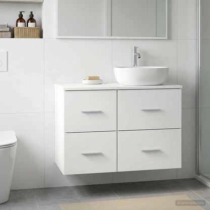 vidaXL Bathroom Cabinet In-between White 30 x 35 x 50 cm