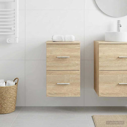 vidaXL Bathroom Cabinet In-between Sonoma Oak 30 x 35 x 50 cm