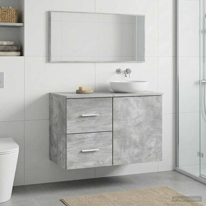 vidaXL Bathroom Cabinet In-between Concrete Grey 30 x 35 x 50 cm